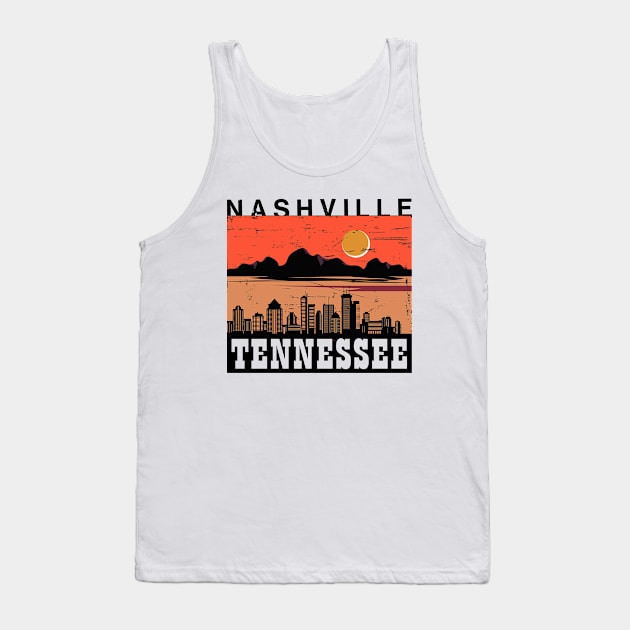 NASHVILLE TENNESSEE Tank Top by kirkomed